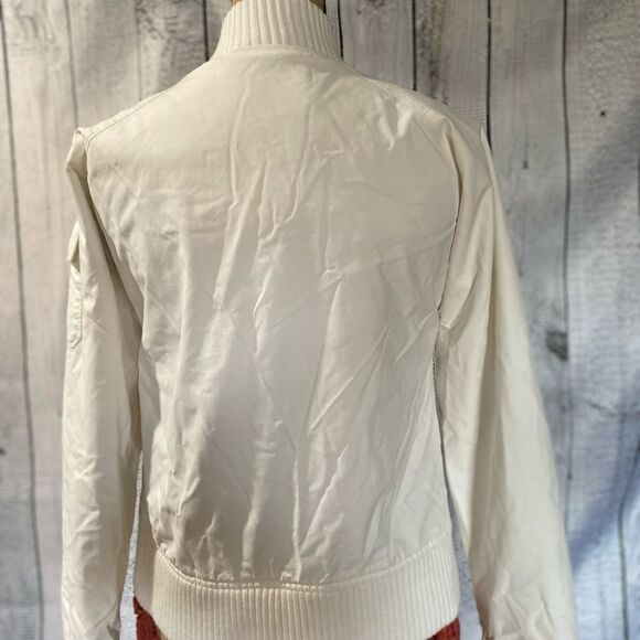 Billabong Collab with Live Fast Dark Feminine Collection White Bomber Jacket - Picture 16 of 16